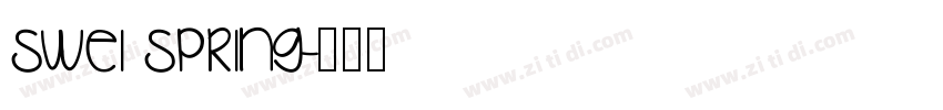Swei Spring字体转换
